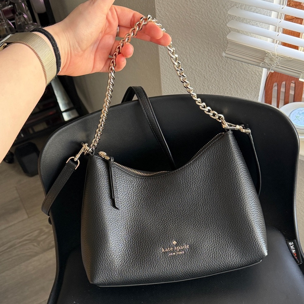 Kate Spade Madison Saffiano Leather Convertible Crossbody, Black